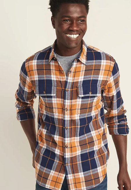 old navy mens flannel jacket