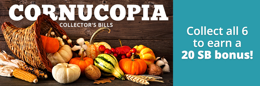 Cornucopia Collector’s Bills