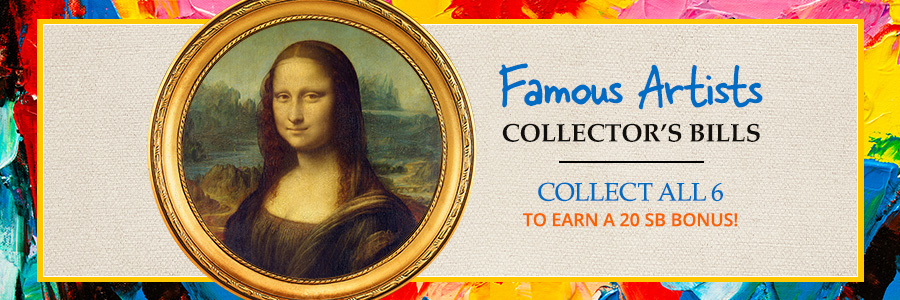 Famous Artists Collector’s Bills