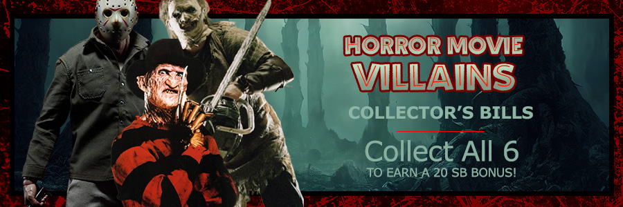 Horror Movie Villains Collector’s Bills