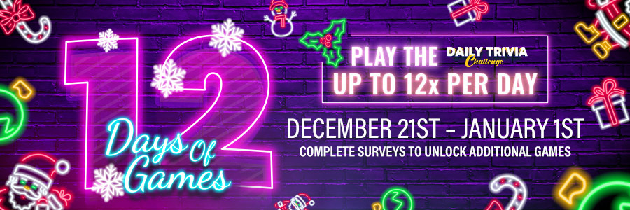 12 Days of 12 Games
