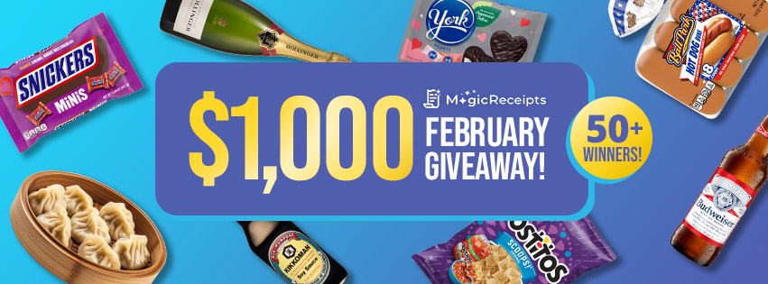 $1,000 Magic Receipts February Giveaway